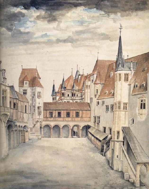 Albrecht Durer The Courtyard of the Former Castle in Innsbruck